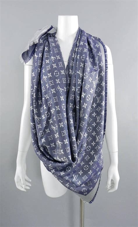 denim scarf louis vuitton|Louis Vuitton denim shawl.